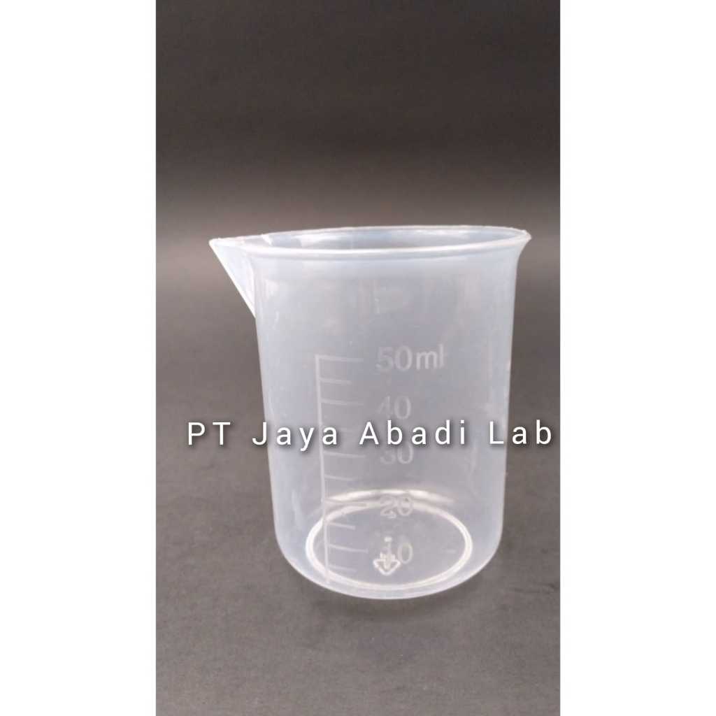 beaker glass plastic gelas ukur plastik gelas takar 50ml 50 ml 50 cc