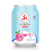 

Larutan Cap Kaki Tiga Anak 250 ml 1 kaleng Leci / Untuk Panas Dalam