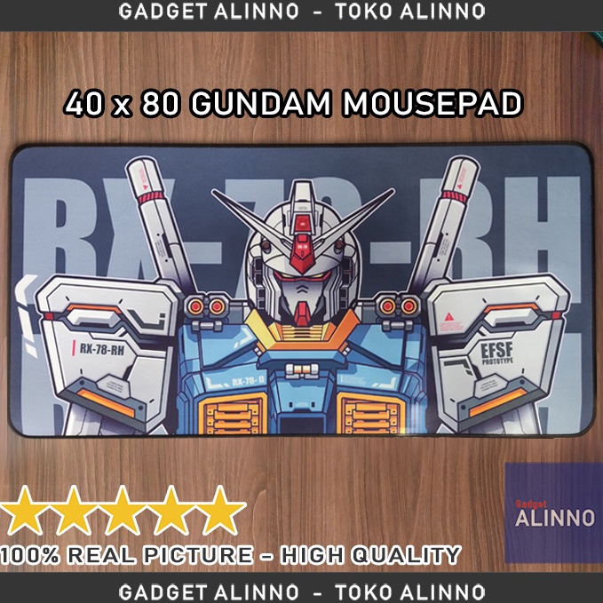 KODE H86T Mousepad Gundam RX78RH Mousepad 4 x 8 Gundam RX  78