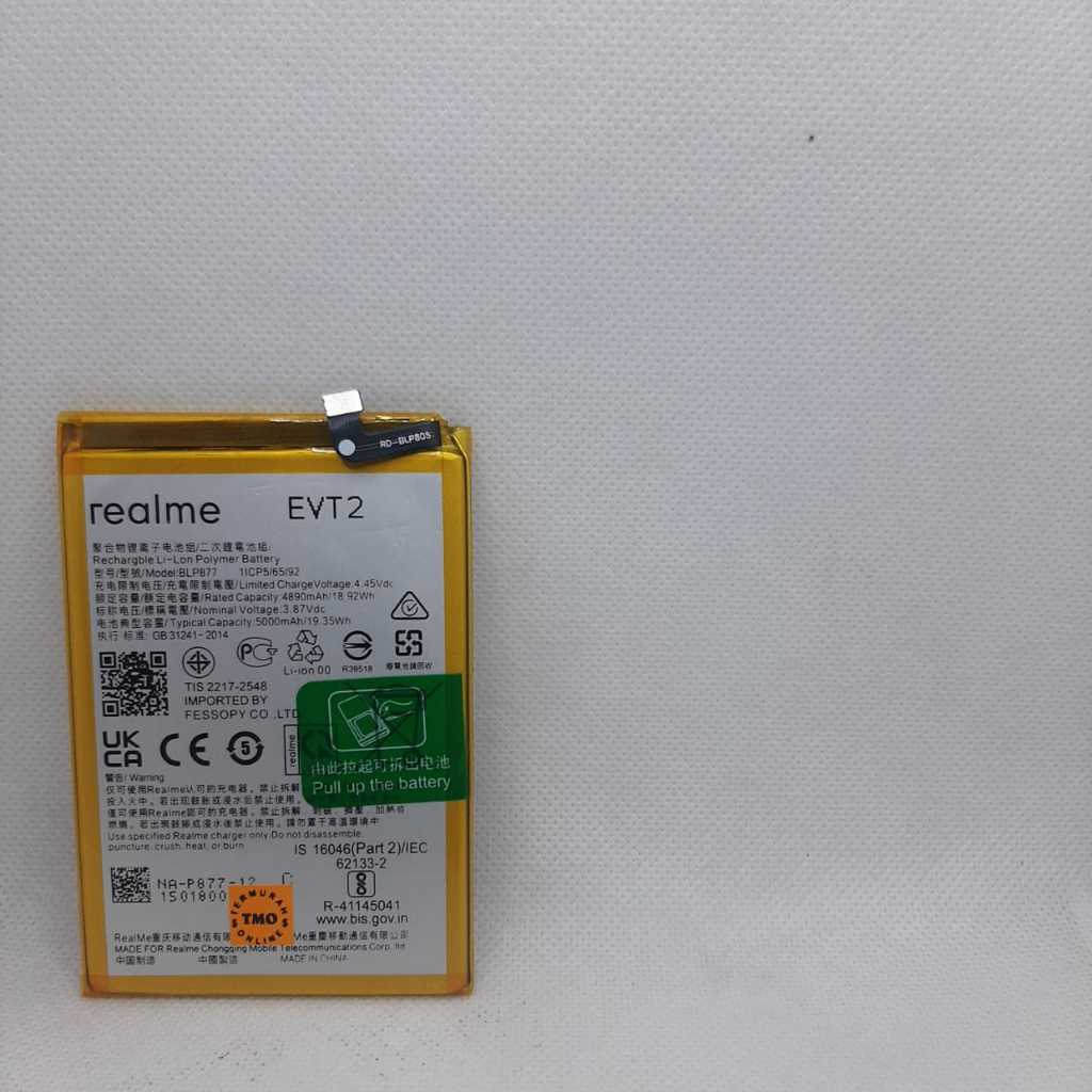 Baterai/Batry Realme BLP877 For REALME 8i NARZO 50i C30 C31 C33 C35 Batre HP Ori