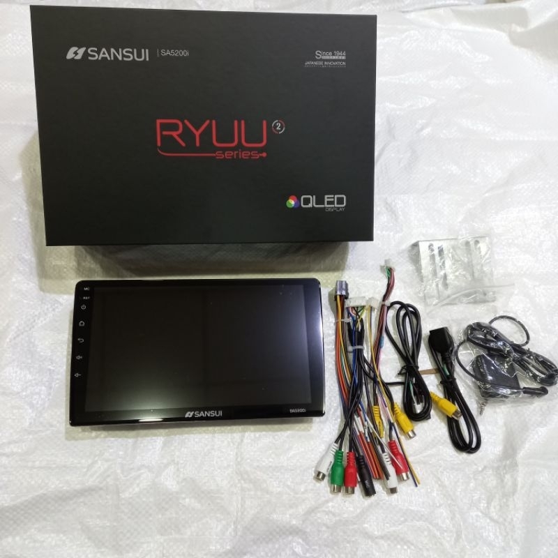 Headunit Android 10 Inch Sansui Sa5200i Ryuu Series Ram 4/64 GB QLED Voice Command