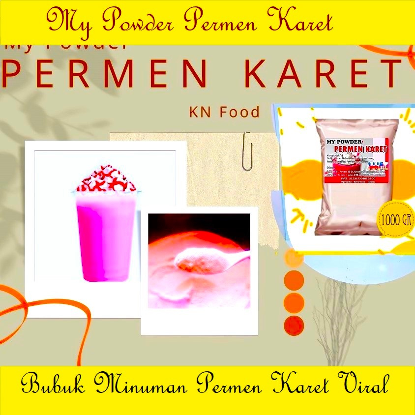 

Powder Drink PERMEN KARET Bubble Drink 1 KG - PERMEN KARET 1000 grm