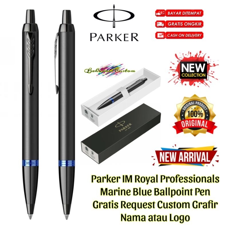 

PULPEN PARKER ORIGINAL NEW IM ROYAL PROFESSIONALS MARINE BLUE BT BALLPOINT GRATIS REQUEST CUSTOM GRAFIR NAMA ANDA ATAU LOGO ANDA COCOK UNTUK PEMAKAIAN PRIBADI ATAU UNTUK HADIAH SPESIAL MERCHANDISE PROMOSI ANDA