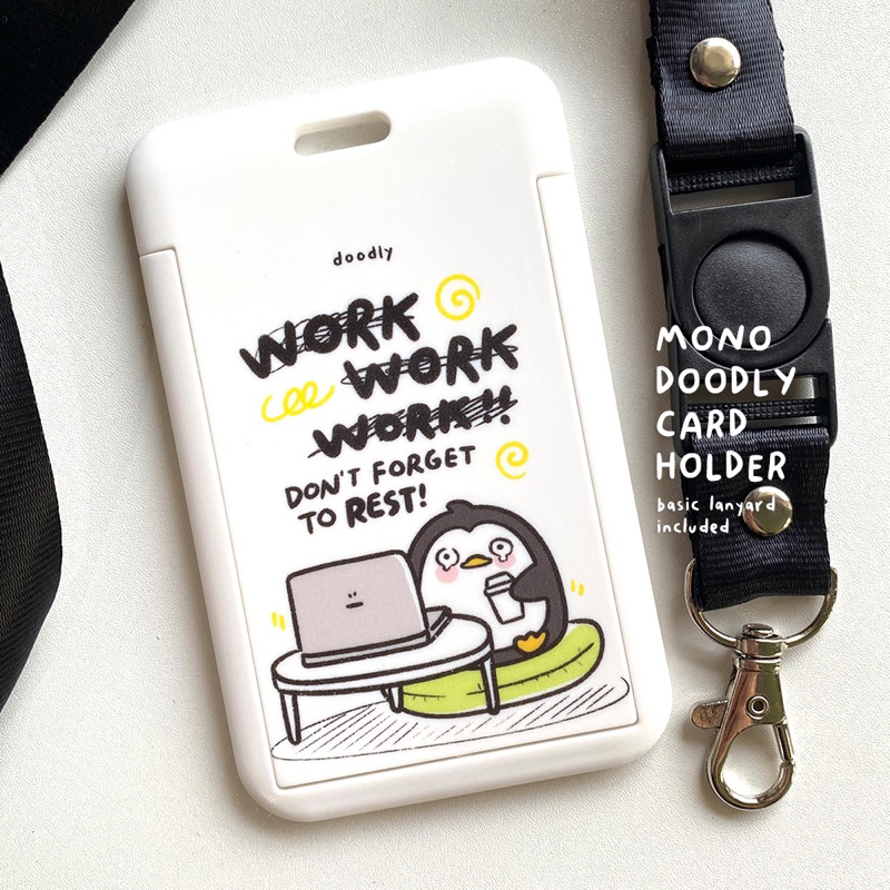 

Mono Doodly Card Holder and Lanyard