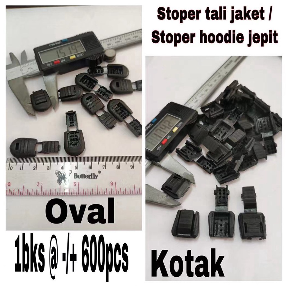 ART Y63R 6 PCS stoper ujung tali jaket  stoper jepit tali hoodie stopper tali  penjepit ujung tali