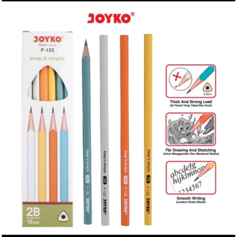 

(1PCS) PENSIL JOYKO P-125 2B