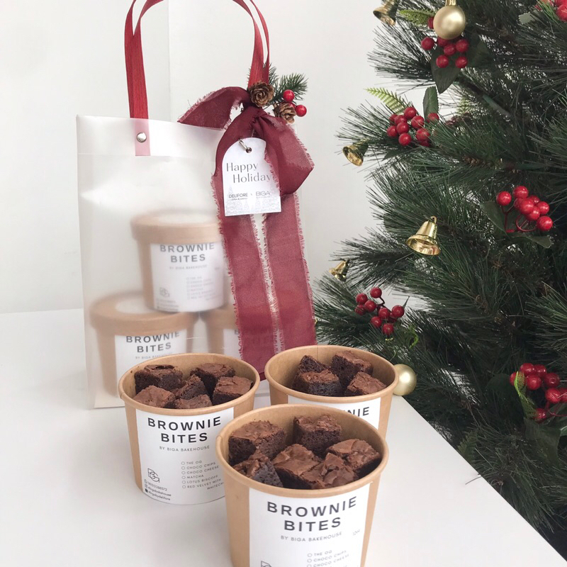 

Brownies Bites Hampers isi 3 cups BIGA Bakehouse