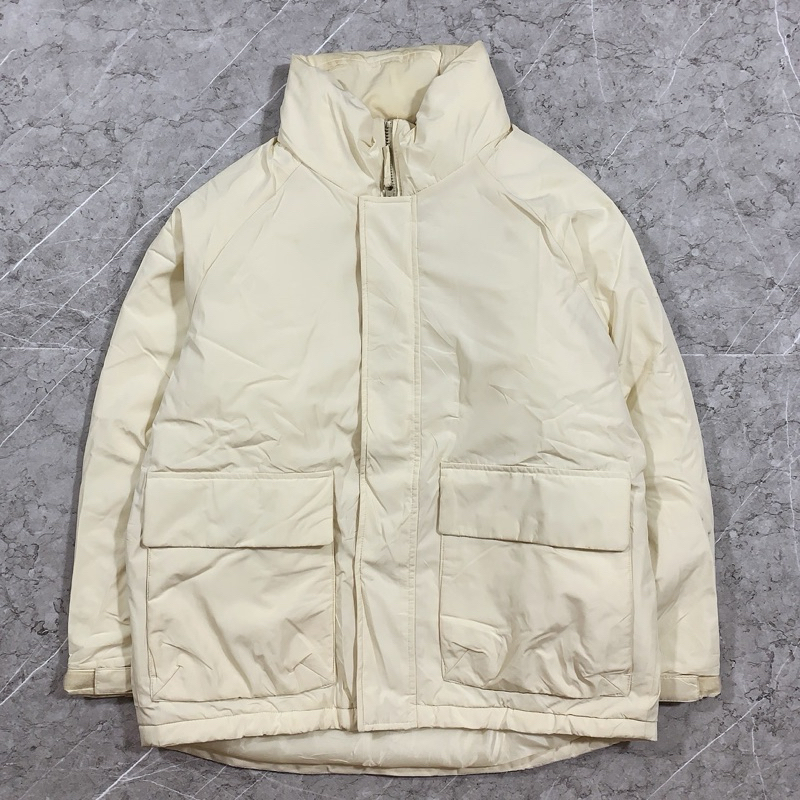 Jaket outdoor second size XL putih uniqlo bulang