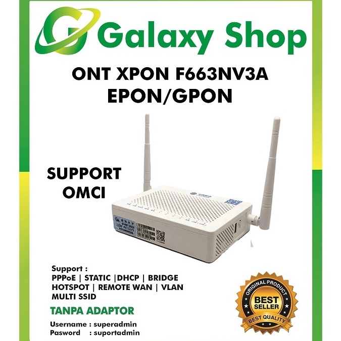 KODE F4R Xpon Onu Ont F663NV3a Support OMCI Second