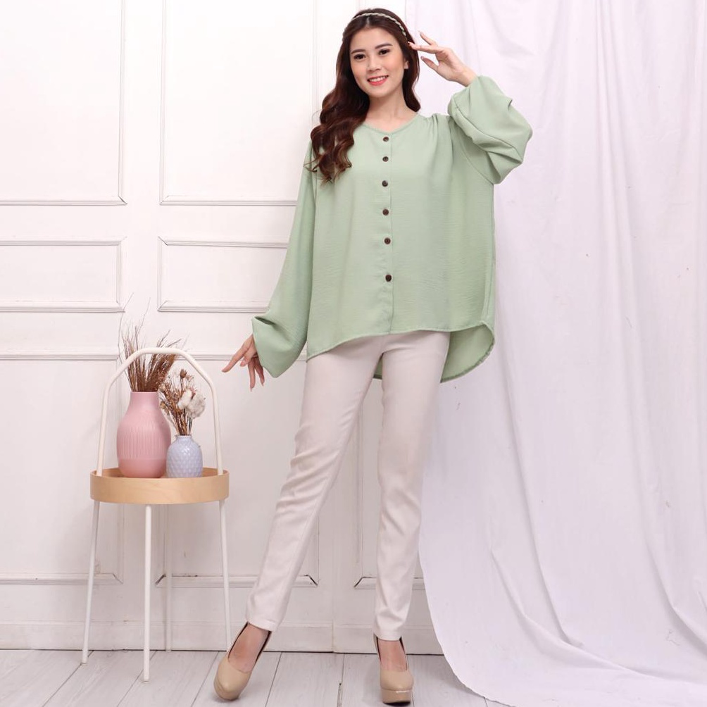 MURAH BLOUSE MEIRA BLOUSE CRINKLE ATASAN CRINKLE JUMBO ATASAN MUSLIM SIMPLE