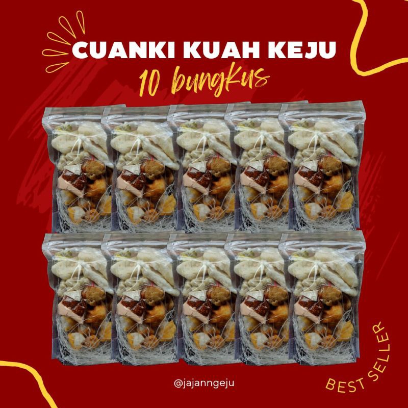 

[READY STOCK] Paket Cuanki Cheese Instan Kuah Keju Porsi Jumbo 10 pcs