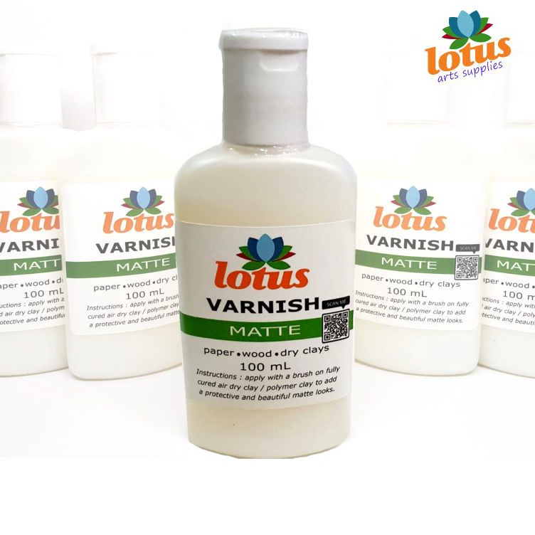 

Bayar Di Tempat LOTUS Varnish Decoupage Matte 1ml for Dry Clay Wood Polymer Paper