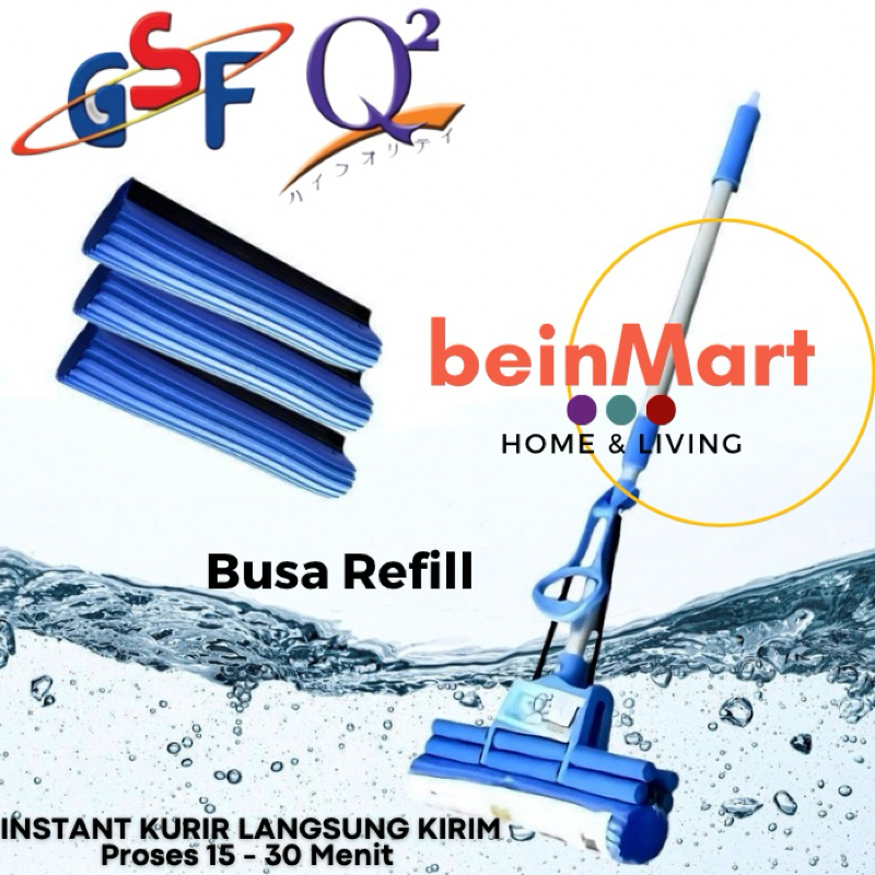 Refill Kain Pel Lantai Busa Keras Pel Tarik Menyerap Air Spons Refill Q2 213 GSF 243