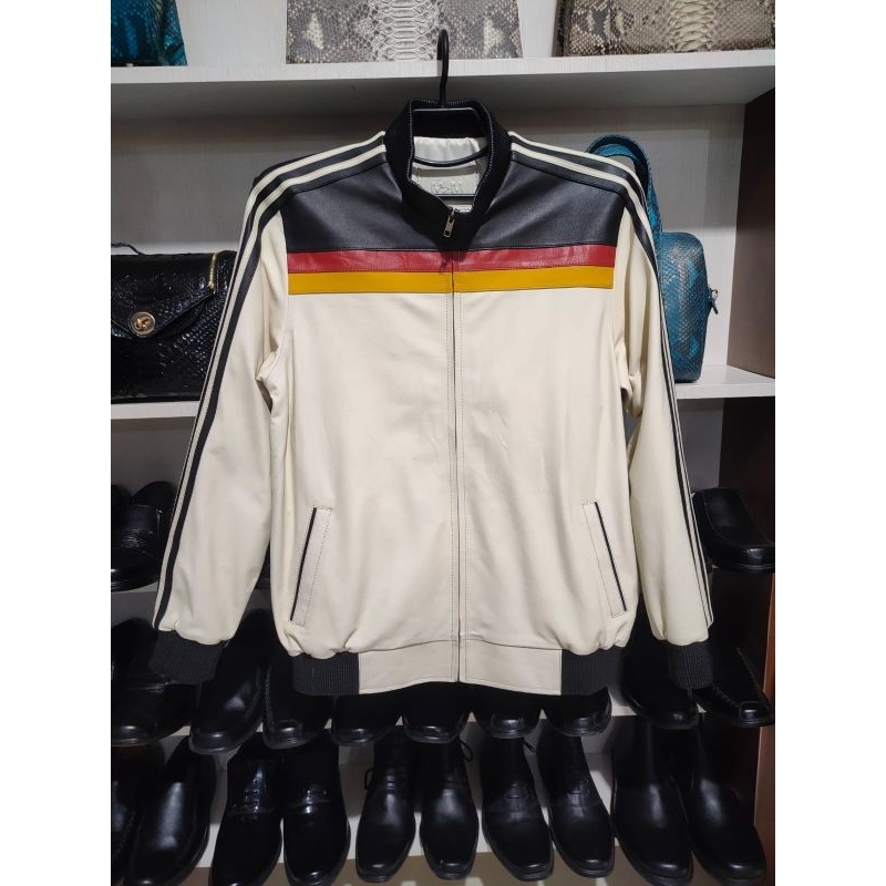 Jaket kulit Domba Garut Original Premium super tipis model Bomber adidas Variasi German