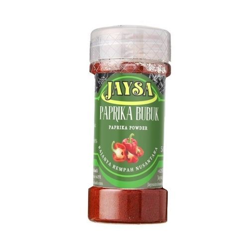 

JAYSA - Paprika Bubuk 50 gr/ Paprika Powder / Ground Paprika / Paprika Merah Bubuk / Red Paprika Powder / Paprika Bubuk Murni / Paprika Bubuk Super / Paprika Bubuk Premium / Bell Pepper Powder / Rempah Botol