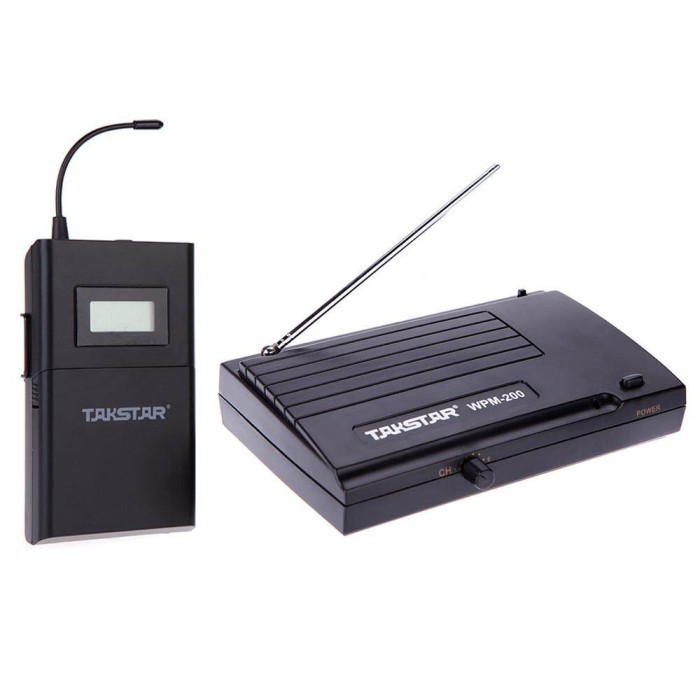 Takstar UHF Wireless WPM-200 Sistem Monitor Suara Transmitter Receiver