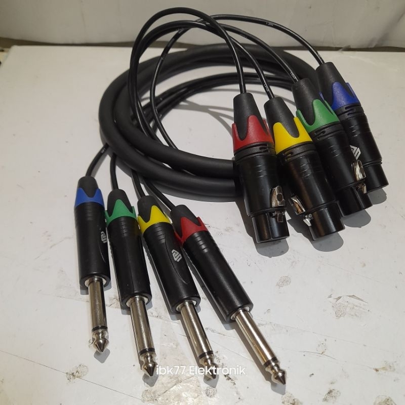 Snake Kabel 4ch Akai to XLR female - 15meter