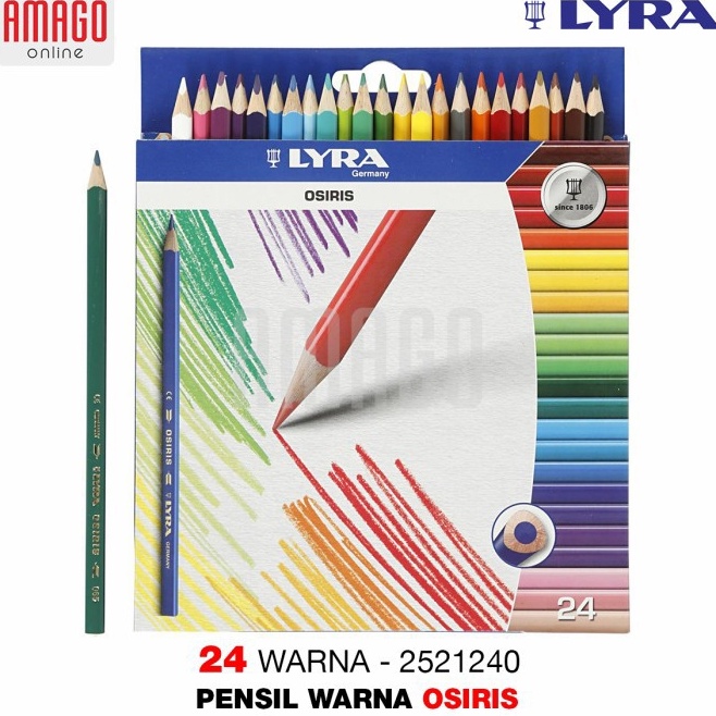 

Readystock Pensil Warna LYRA Osiris 24 Warna 252124