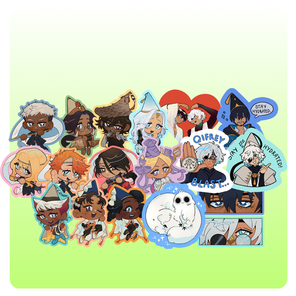 

[PLEASE READ DESC! MIN 3PCS!] Witch Hat Atelier Stickers / Sticker Sheets