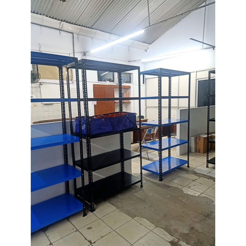 rak  besi siku P 100 40 200 susun 5