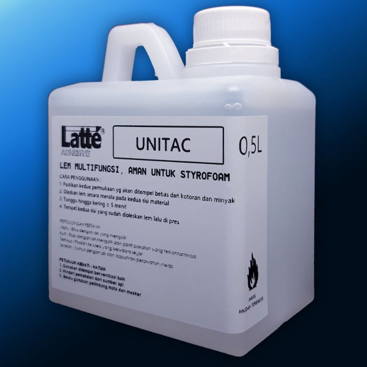 

Jual lem styrofoam cair LATTE UNITAC 5 gr untuk gabus prakarya