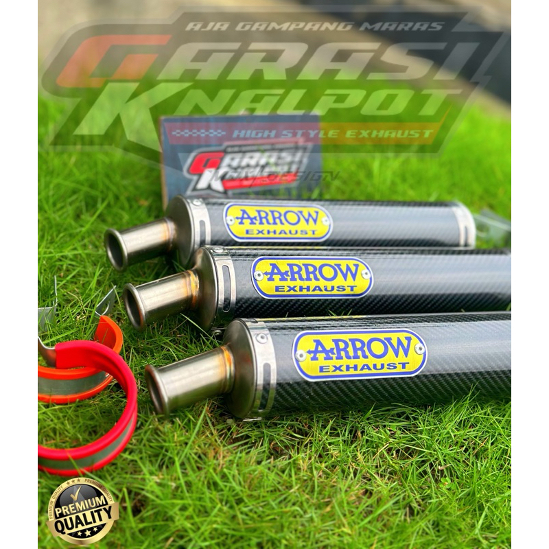 SILINCER KNALPOT NINJA R RR S 2TAK ARROW CARBON EXHAUST