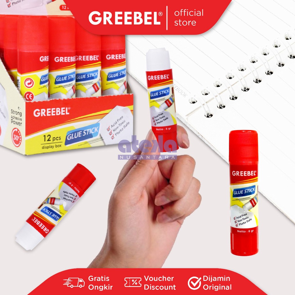

Greebel Glue stick - lem stik greebel - lem kertas stik