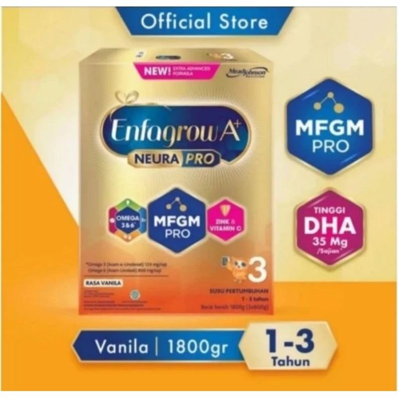 

Enfagrow A+3 Vanila 1.800gr
