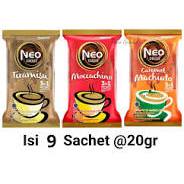 

Neo Coffe Moccachino kopi instan 1 renceng / 6 plus gratis 3 pcs