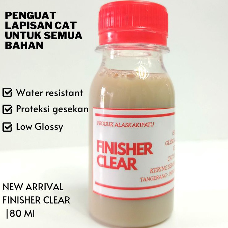 

Finisher clear acrylic untuk lapisan cat sepatu semua warna