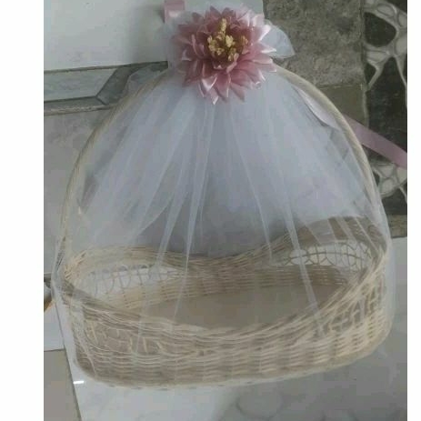 Bunga hias seserahan bunga pita diikat