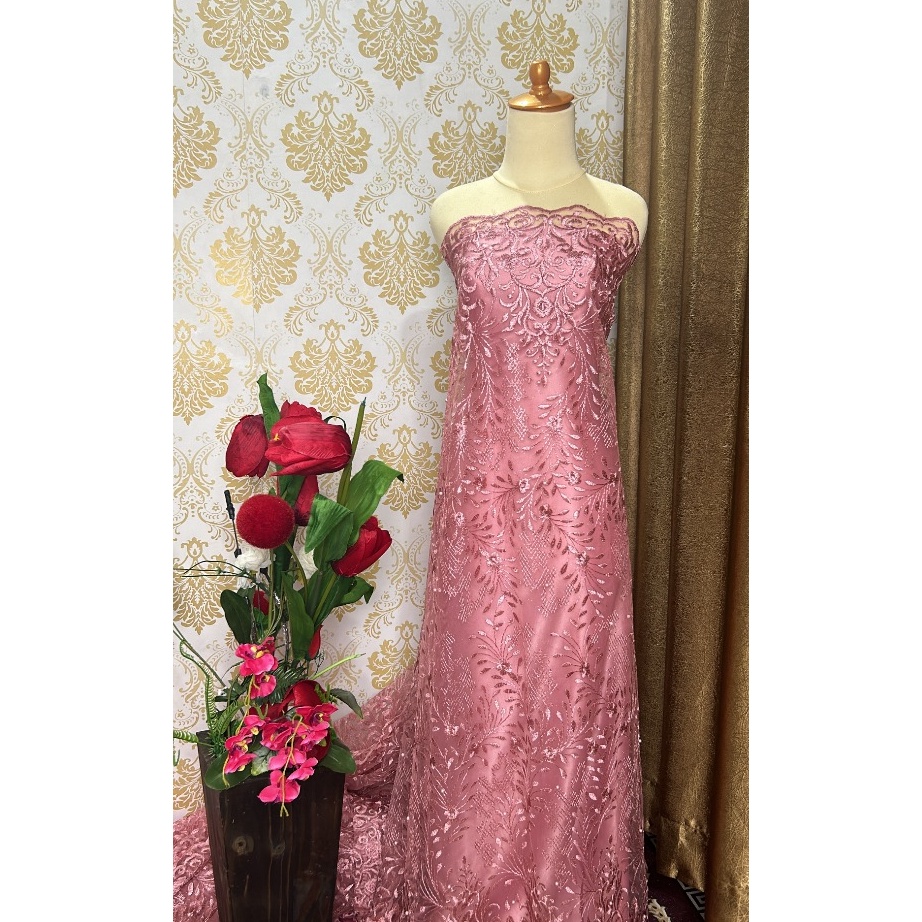 Terbaru Kain Tile Mutiara Double renda  bahan Tile renda  Bahan Kebaya  Kain Tile  Kain Tile Mutiara