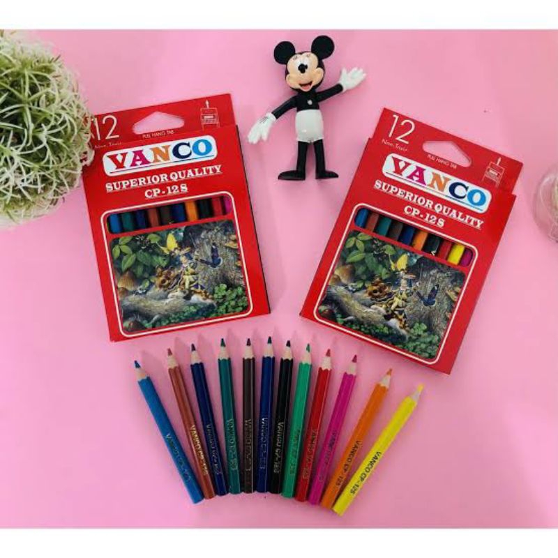 

PENSIL WARNA VANCO 12 WARNA PENDEK