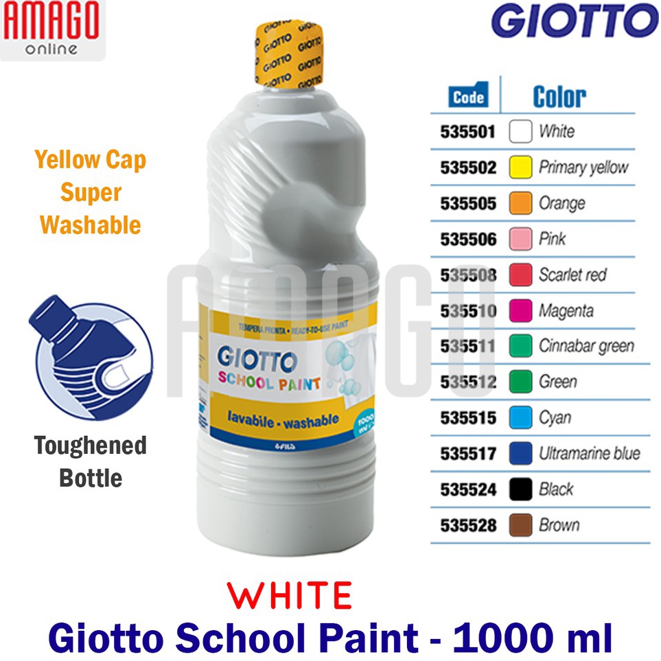 

GIOTTO School Paint 1 ml Cat Air Cat Lukis Sekolah 1 liter White 53551