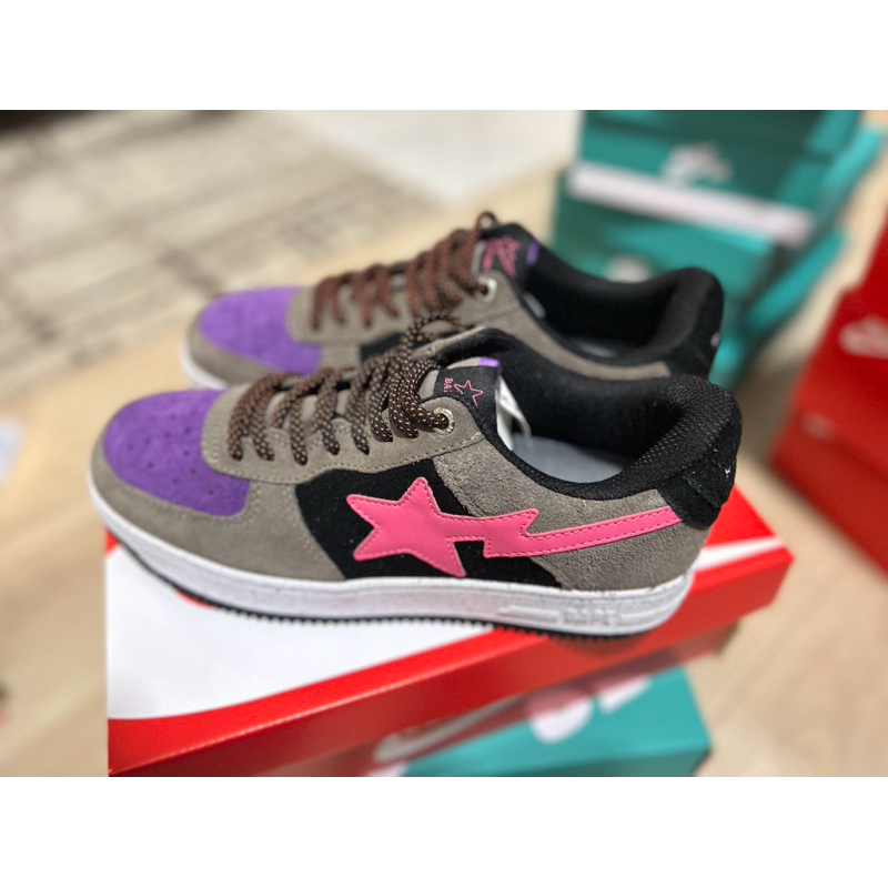 BAPE GOOSE BLACK GREY PINK
