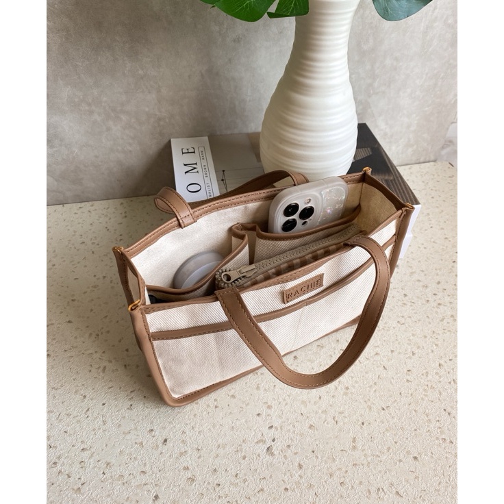 BAG ORGANIZER  MICHI LEATHER IN BROWN