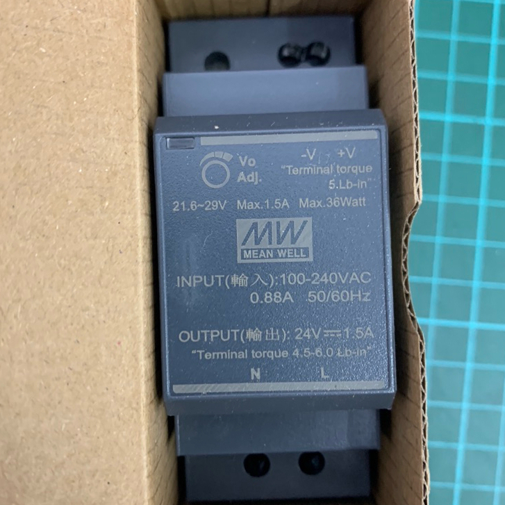 Mean Well HDR-30 30W Ultra Slim Step Shape DIN Rail Power Supply
