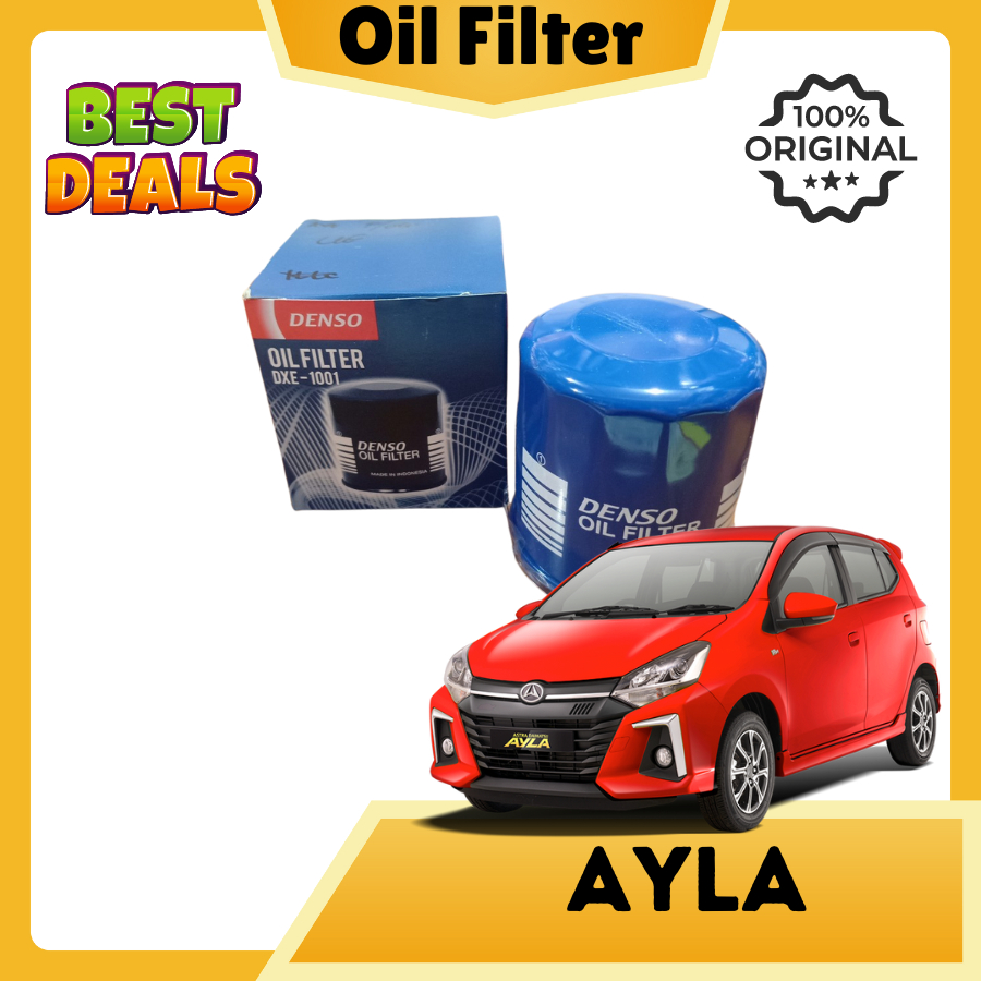 Saringan Oil Filter Oli Mobil Ayla Original Denso