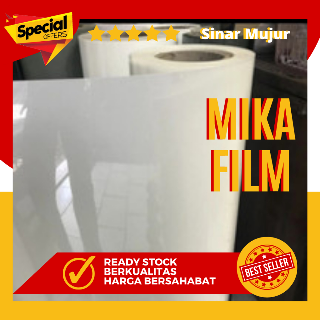 MIka Film Putih Susu 0,20mm - ukuran 1m