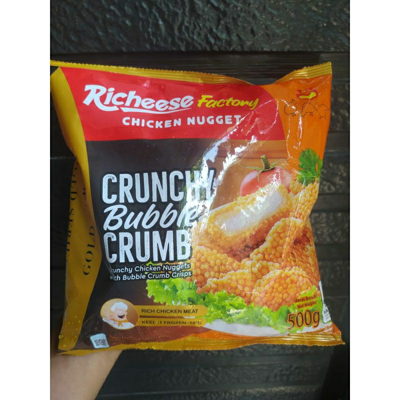 Richeese Chicken Nugget Crunchy 500Gr | Naget Ayam Richeese | Naget Crispy Richeese | Crunchy Bubble