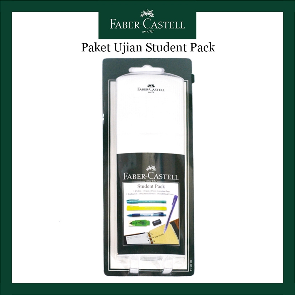 

❤️ Sarjana ❤️ Kotak Pensil Faber Castell / Paket Ujian Faber Castell Student Pack / Lengkap Pensil 2B