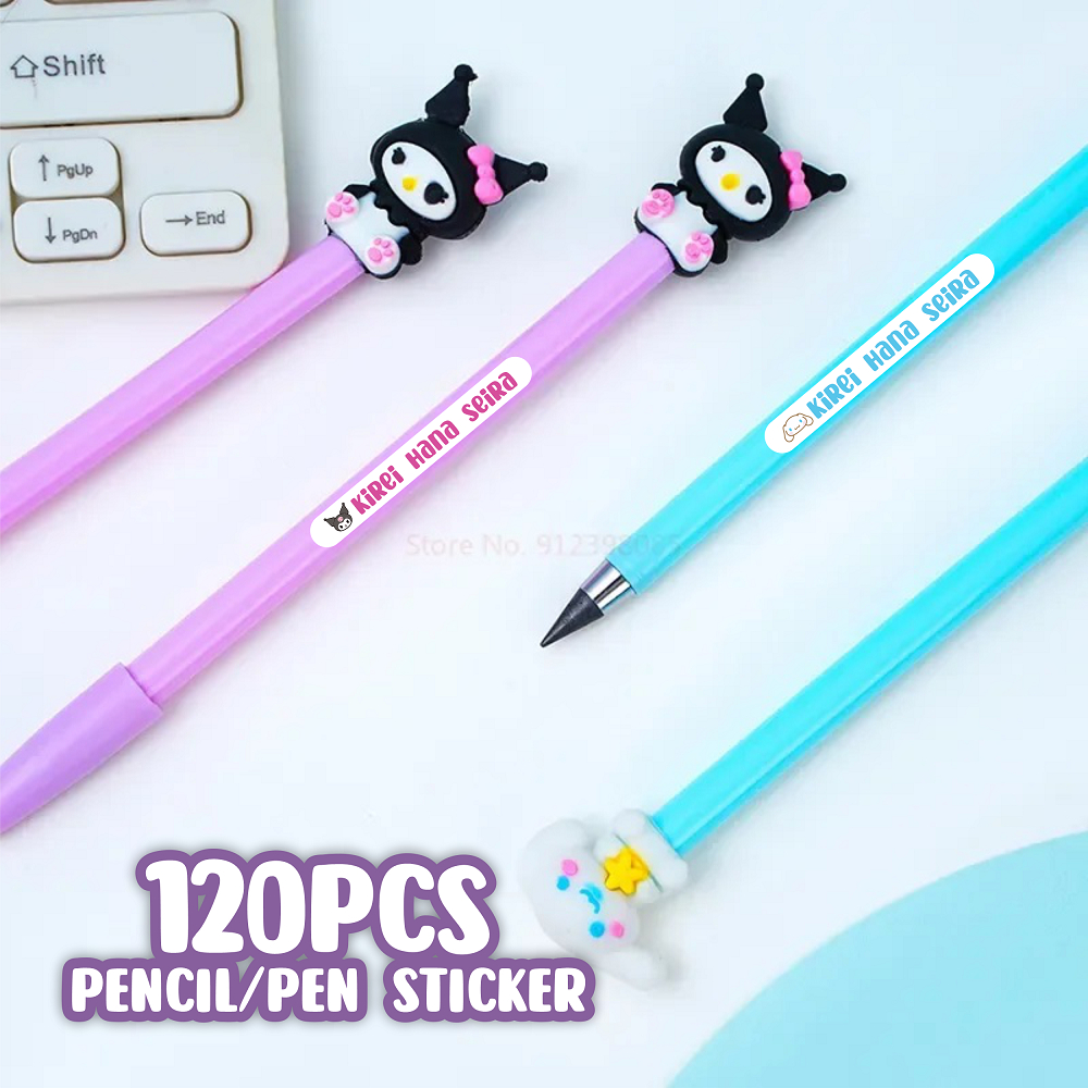 

HJK STIKER ANAK PENSIL PULPEN 1 SET ISI 120PCS WATERPROOF