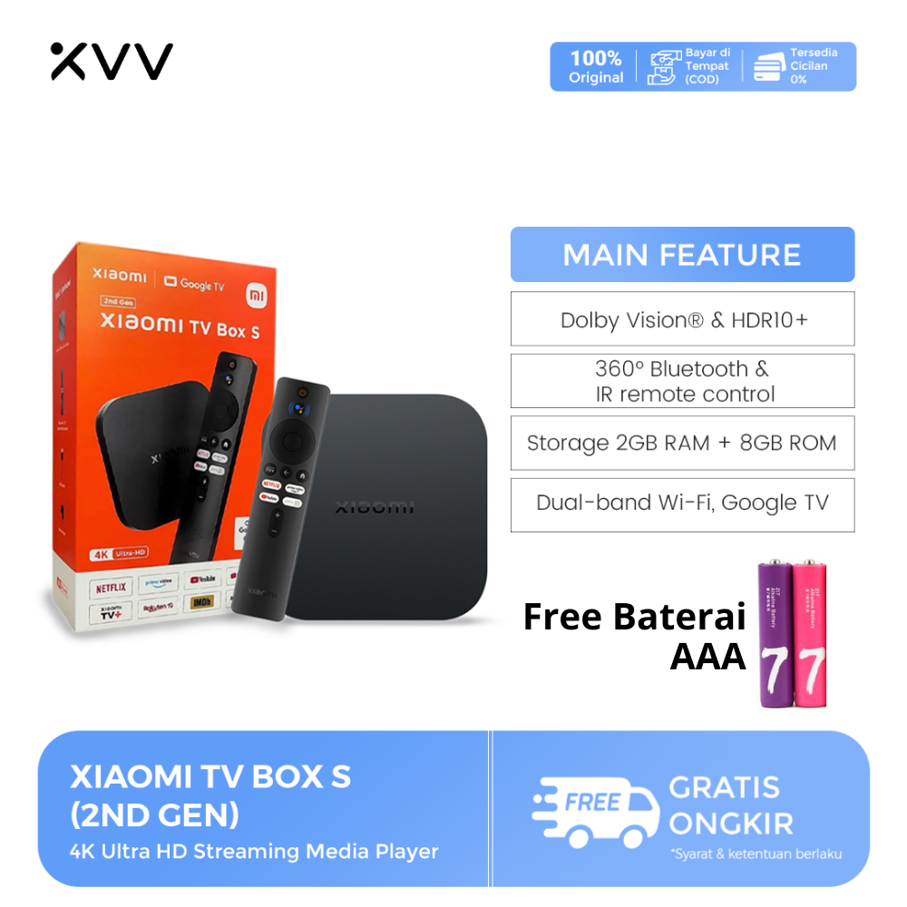TV Box S 2nd Gen│4K Ultra HD Streaming Media Player Quad-core Cortex A55 BT5.2 Smart TV Box