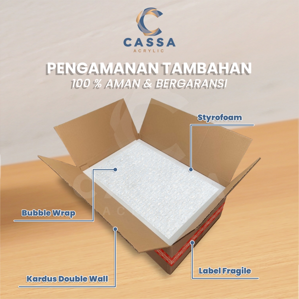 

Akrilik Tempat Brosur Pocket A4 2mm Frame Dinding