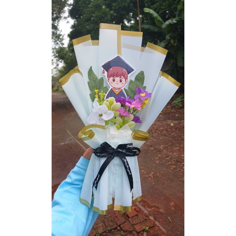 Buket Topper Wisuda/Graduation Laki-Laki