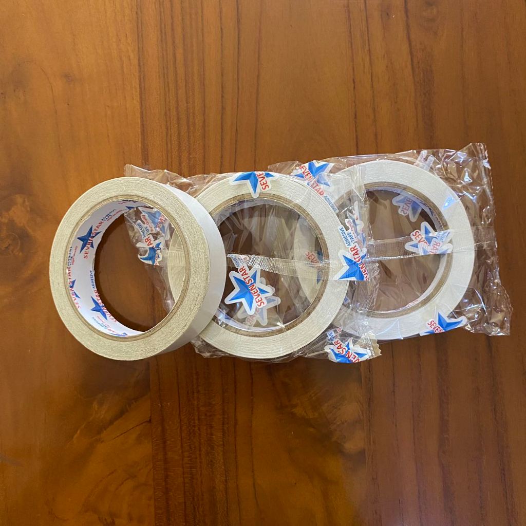 

DOUBLE TAPE H / ISOLASI BOLAK BALIK PUTIH 12mm x 20m