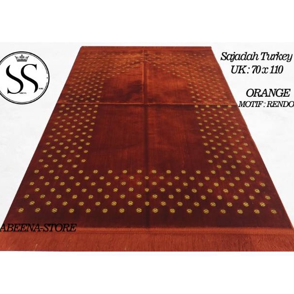 COD Sajadah Polos Motif Minimalis Turkey Turkiye Bay SabeenaStore