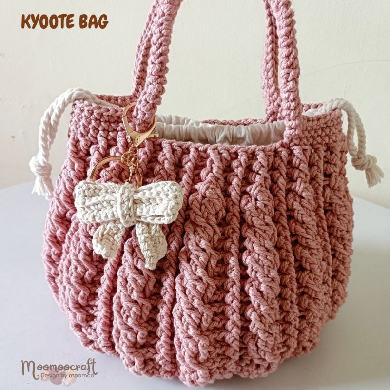 Kyoote Bag • Bucket Bag Korean Style Tas Rajut Mini Sling Bag