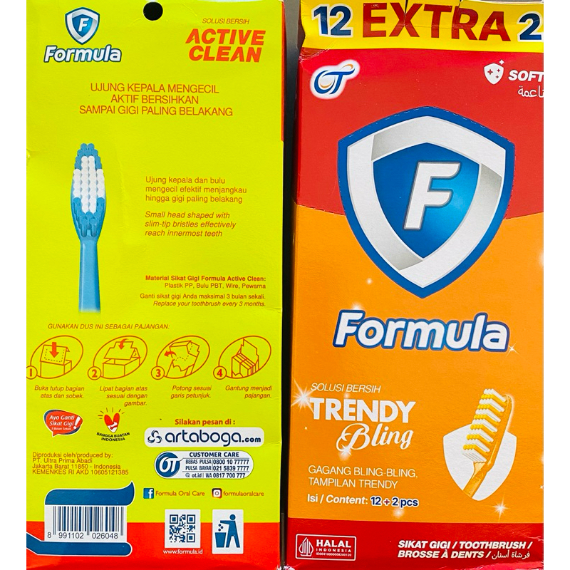 Sikat gigi formula Trendy bling / active clean