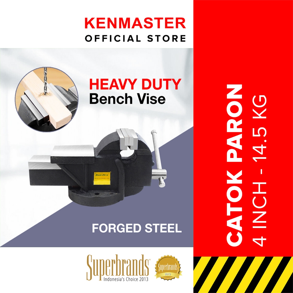 Sunflex Catok Paron 4 IN - 14.5 KG / Catok Clamp / Catok Meja Bench Vise - CATK007